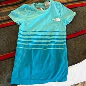 The North Face Turquoise Striped Tee